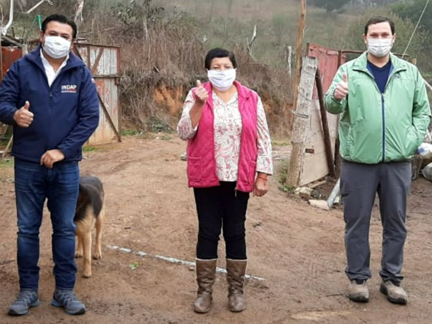 Agricultores de Hualqui afectados por Incendios
