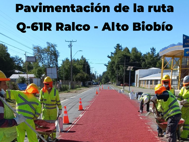 Pavimentación ruta Q-61R Ralco